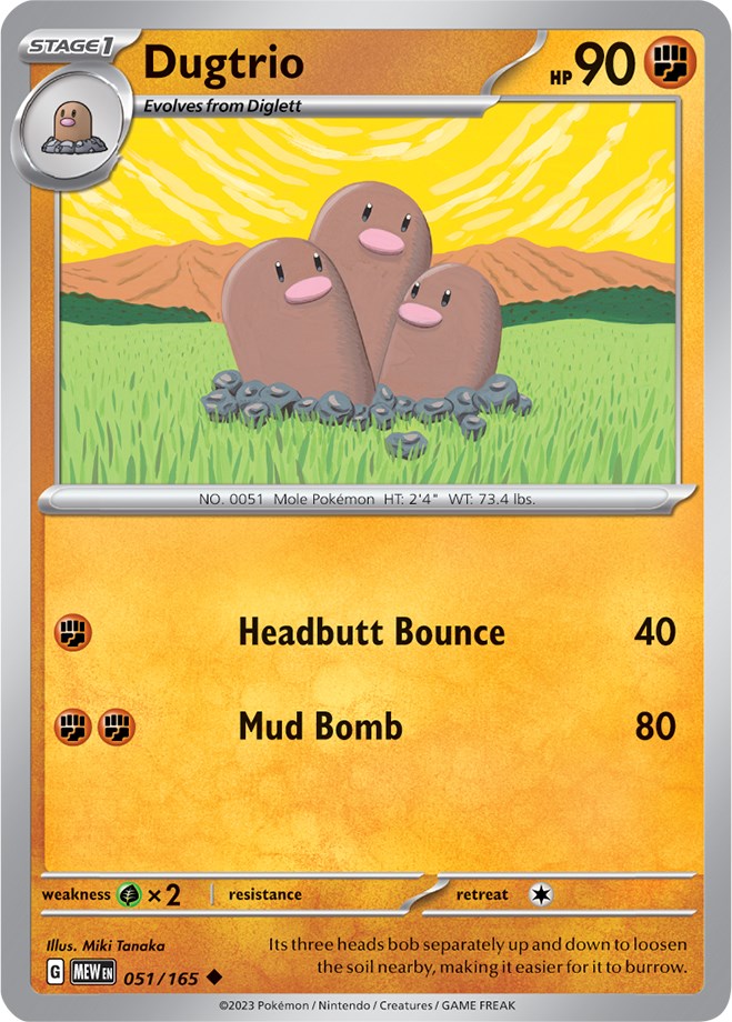 Dugtrio (051/165) [Scarlet & Violet 151] | Cracking-Singles