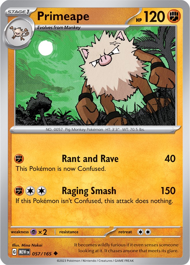 Primeape (057/165) [Scarlet & Violet 151] | Cracking-Singles
