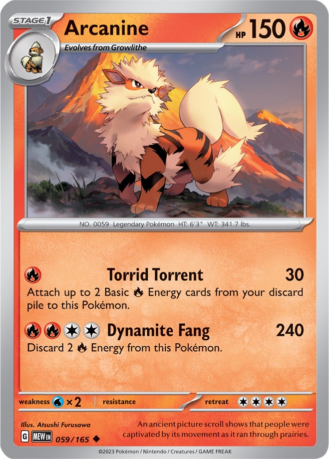 Arcanine (059/165) [Scarlet & Violet 151] | Cracking-Singles