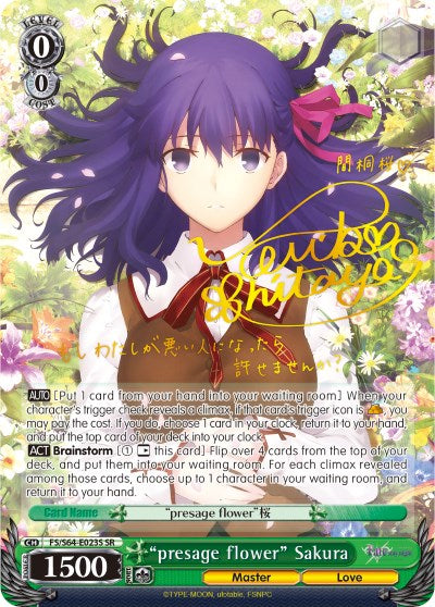 "presage flower" Sakura (FS/S64-E023SP SP) [Fate/Stay Night [Heaven's Feel]] | Cracking-Singles