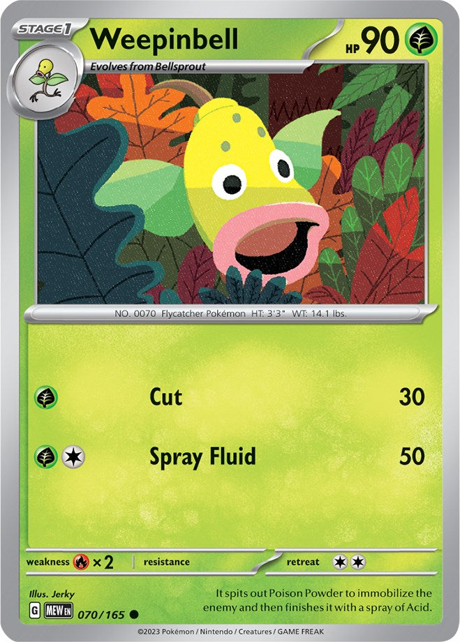 Weepinbell (070/165) [Scarlet & Violet 151] | Cracking-Singles
