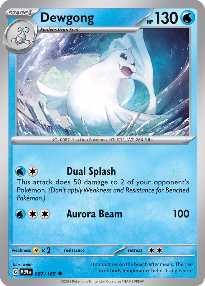 Dewgong (087/165) [Scarlet & Violet 151] | Cracking-Singles