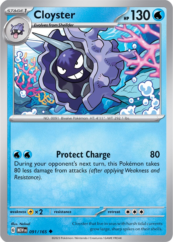 Cloyster (091/165) [Scarlet & Violet 151] | Cracking-Singles