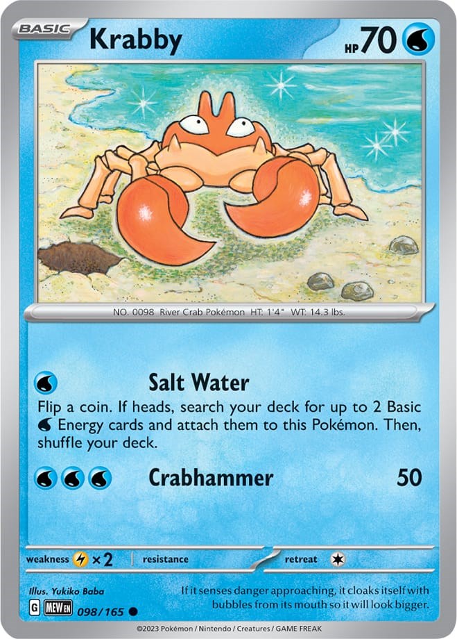 Krabby (098/165) [Scarlet & Violet 151] | Cracking-Singles