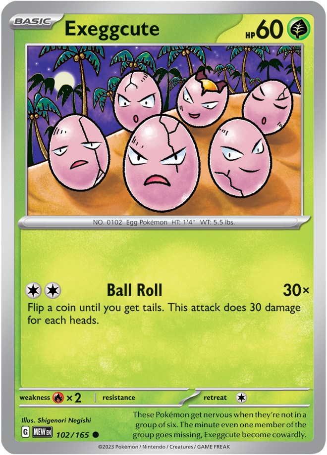 Exeggcute (102/165) [Scarlet & Violet 151] | Cracking-Singles