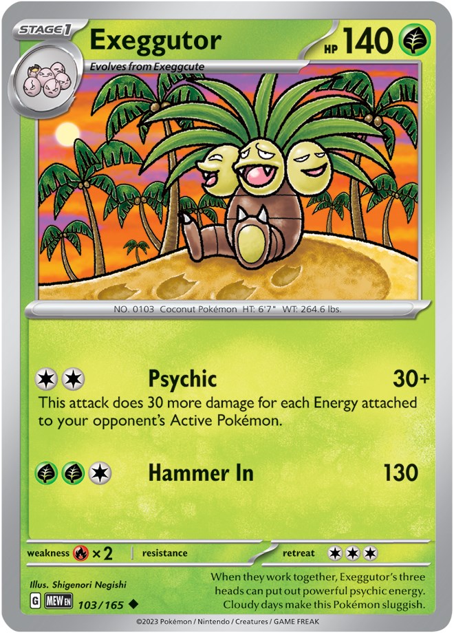 Exeggutor (103/165) [Scarlet & Violet 151] | Cracking-Singles