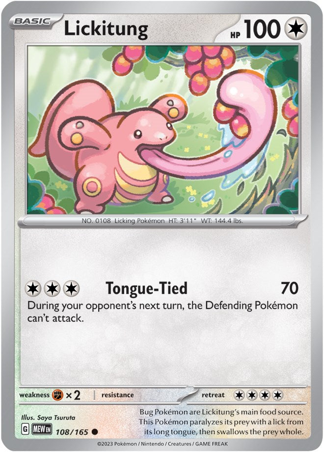 Lickitung (108/165) [Scarlet & Violet 151] | Cracking-Singles