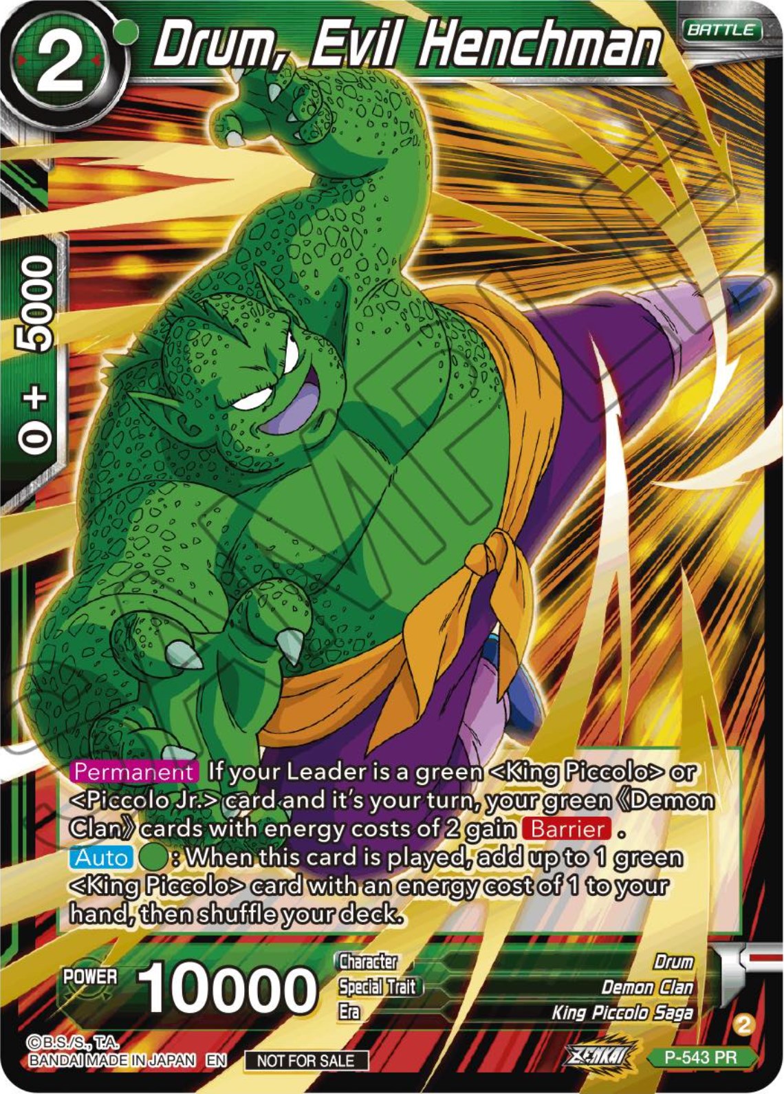 Drum, Evil Henchman (Championship Selection Pack 2023 Vol.3) (P-543) [Tournament Promotion Cards] | Cracking-Singles