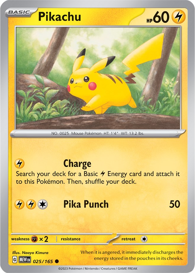 Pikachu (025/165) [Scarlet & Violet 151] | Cracking-Singles