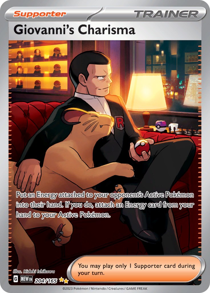 Giovanni's Charisma (204/165) [Scarlet & Violet 151] | Cracking-Singles