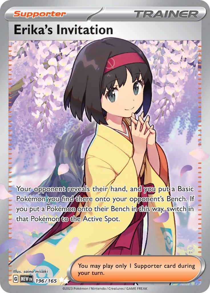 Erika's Invitation (196/165) [Scarlet & Violet 151] | Cracking-Singles
