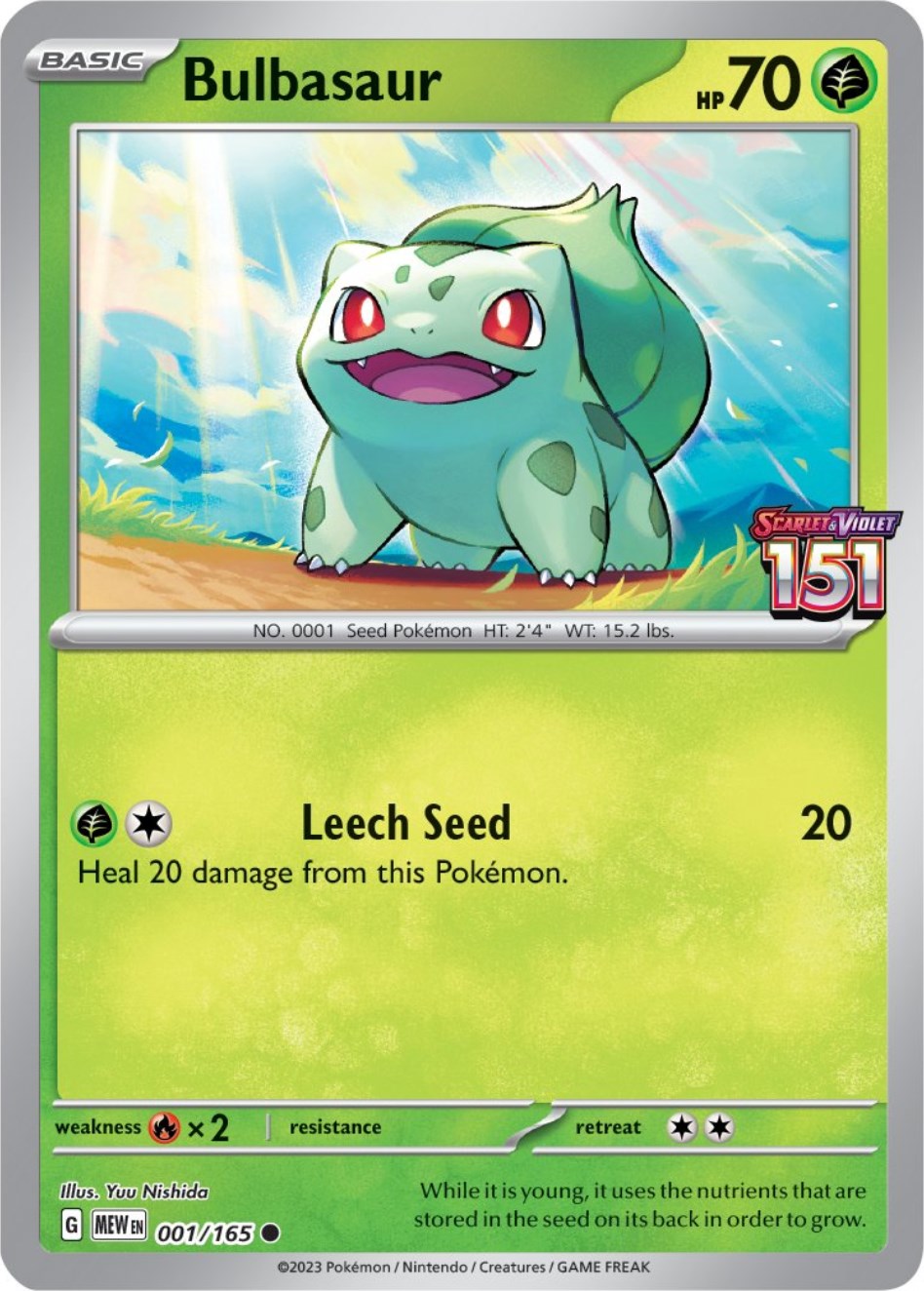 Bulbasaur (001/165) (Best Buy Exclusive) [Scarlet & Violet 151] | Cracking-Singles