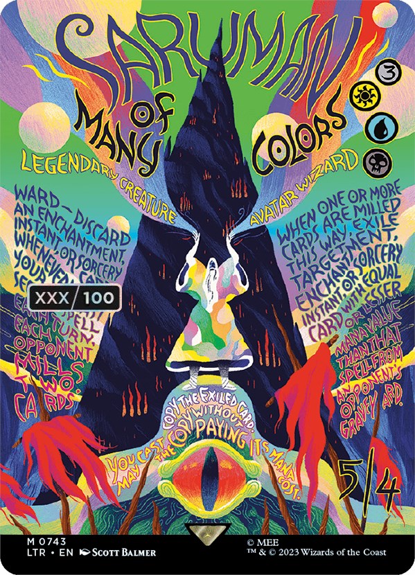 Saruman of Many Colors (Borderless Poster) (Serialized) [The Lord of the Rings: Tales of Middle-Earth] | Cracking-Singles