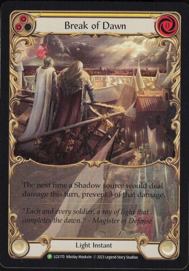 Break of Dawn (Yellow) [LGS170] (Promo)  Rainbow Foil | Cracking-Singles