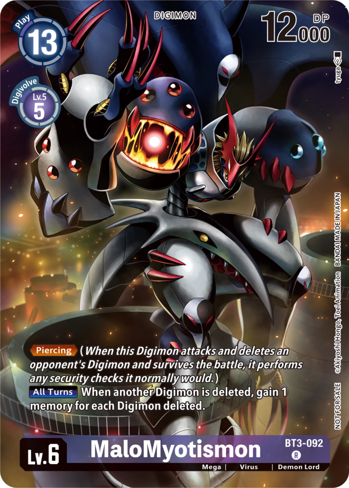 MaloMyotismon [BT3-092] (Tamer Party Pack -The Beginning-) [Release Special Booster Ver.1.0] | Cracking-Singles