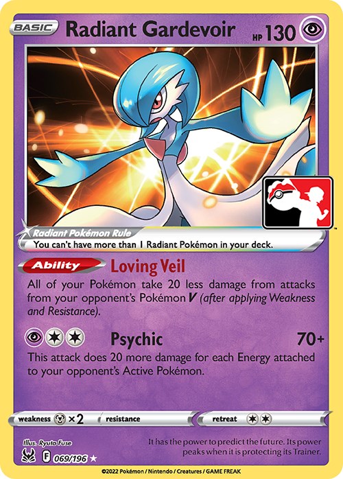 Radiant Gardevoir (069/196) [Prize Pack Series Three] | Cracking-Singles