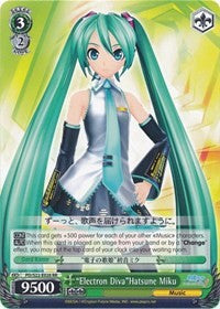 "Electron Diva"Hatsune Miku (PD/S22-E026 RR) [Hatsune Miku -Project DIVA- f] | Cracking-Singles