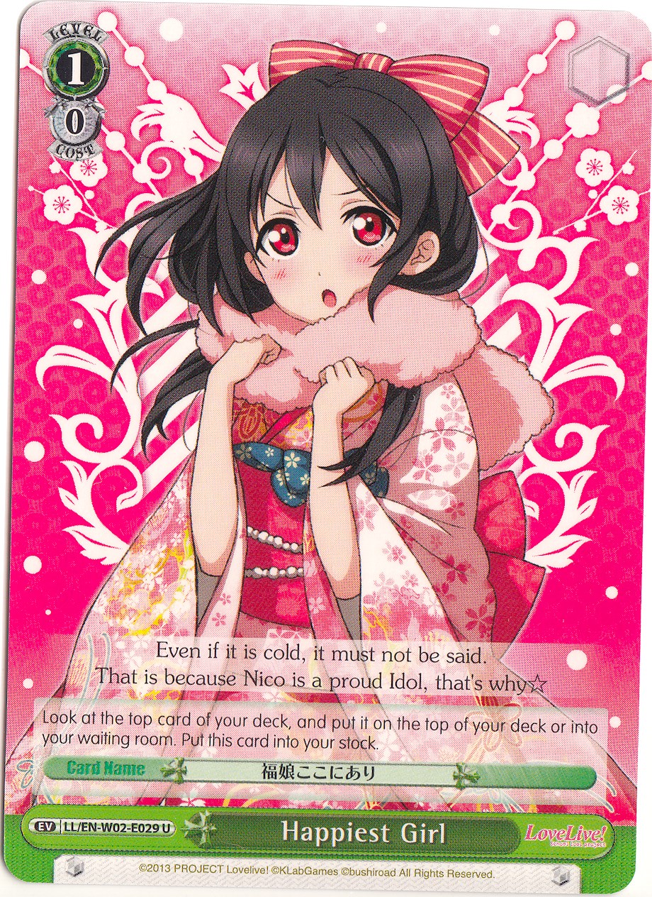 Happiest Girl (LL/EN-W02-E029 U) [Love Live! DX Vol.2] | Cracking-Singles