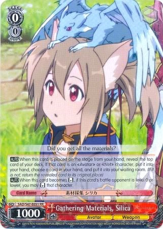 Gathering Materials, Silica (SAO/S47-E051 RR) [Sword Art Online Re: Edit] | Cracking-Singles