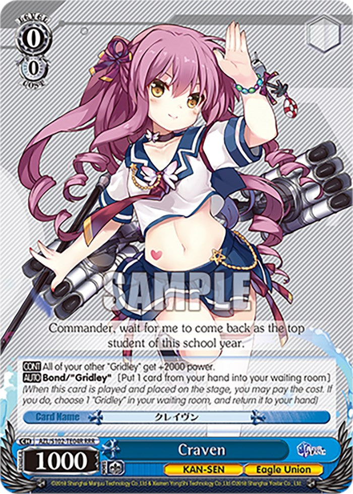 Craven (AZL/S102-TE04R RRR) [Azur Lane] | Cracking-Singles