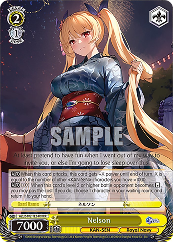 Nelson (AZL/S102-TE34R RRR) [Azur Lane] | Cracking-Singles