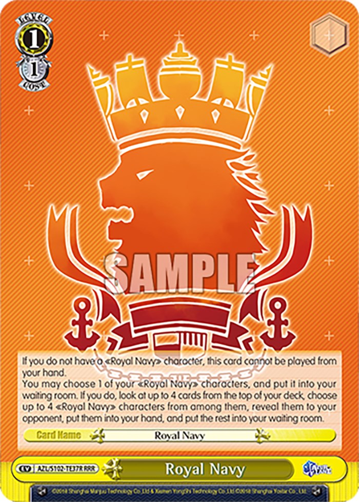 Royal Navy (AZL/S102-TE37R RRR) [Azur Lane] | Cracking-Singles