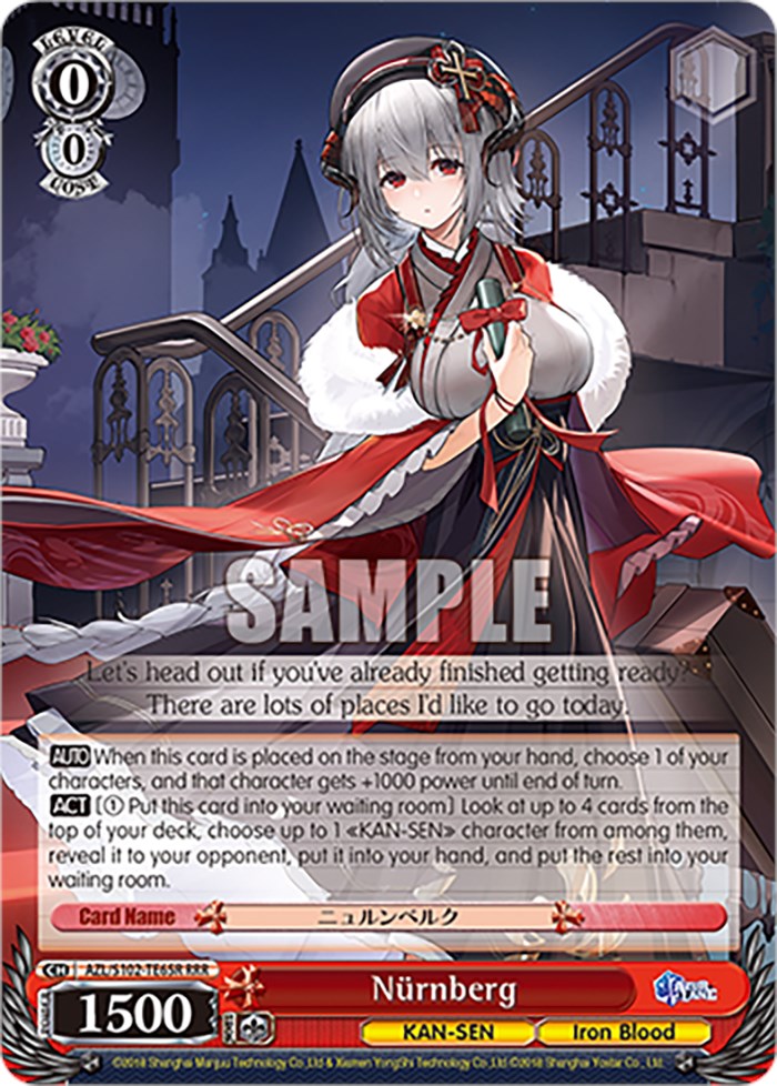 Nurnberg (AZL/S102-TE65R RRR) [Azur Lane] | Cracking-Singles