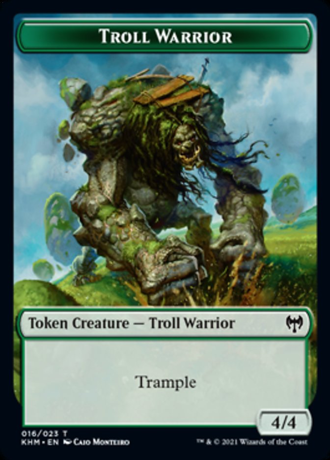 Troll Warrior Token [Kaldheim Tokens] | Cracking-Singles