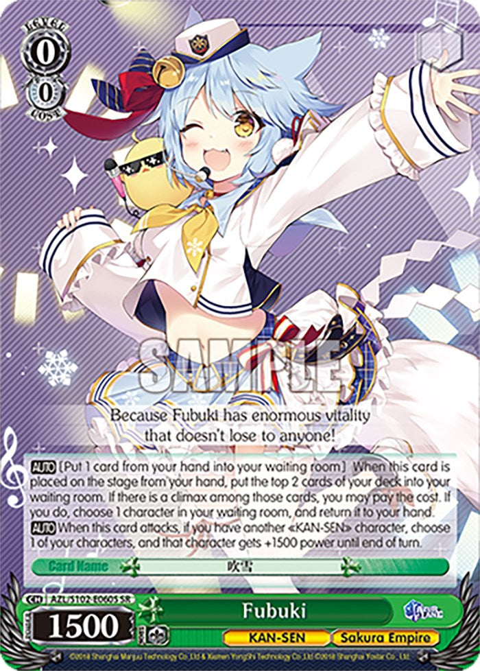 Fubuki (AZL/S102-E060S SR) [Azur Lane] | Cracking-Singles
