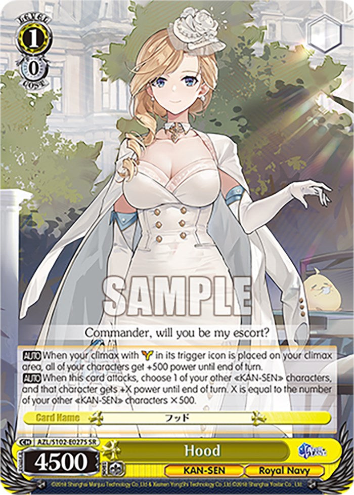 Hood (AZL/S102-E027S SR) [Azur Lane] | Cracking-Singles