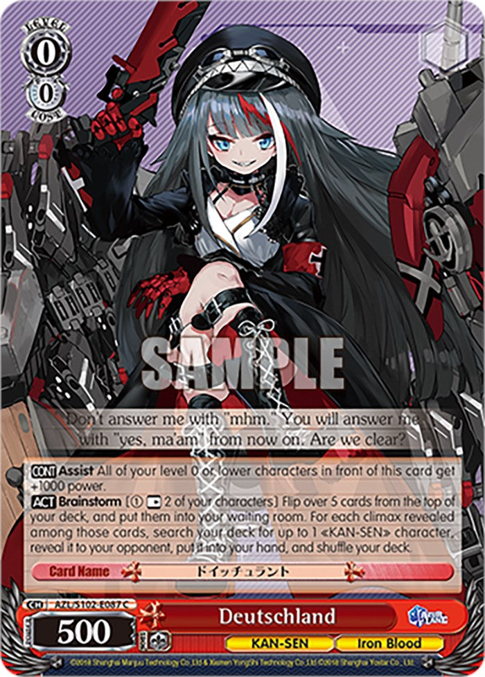 Deutschland (AZL/S102-E087 C) [Azur Lane] | Cracking-Singles