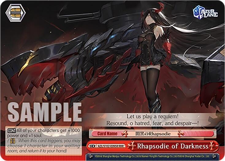 Rhapsodie of Darkness (AZL/S102-E095R RRR) [Azur Lane] | Cracking-Singles