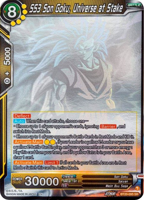 SS3 Son Goku, Universe at Stake (Hologram) (BT20-095) [Power Absorbed] | Cracking-Singles