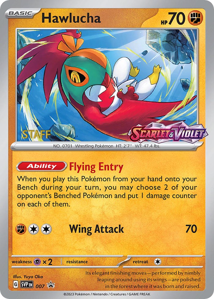 Hawlucha (007) [Staff] [Scarlet & Violet 151] | Cracking-Singles