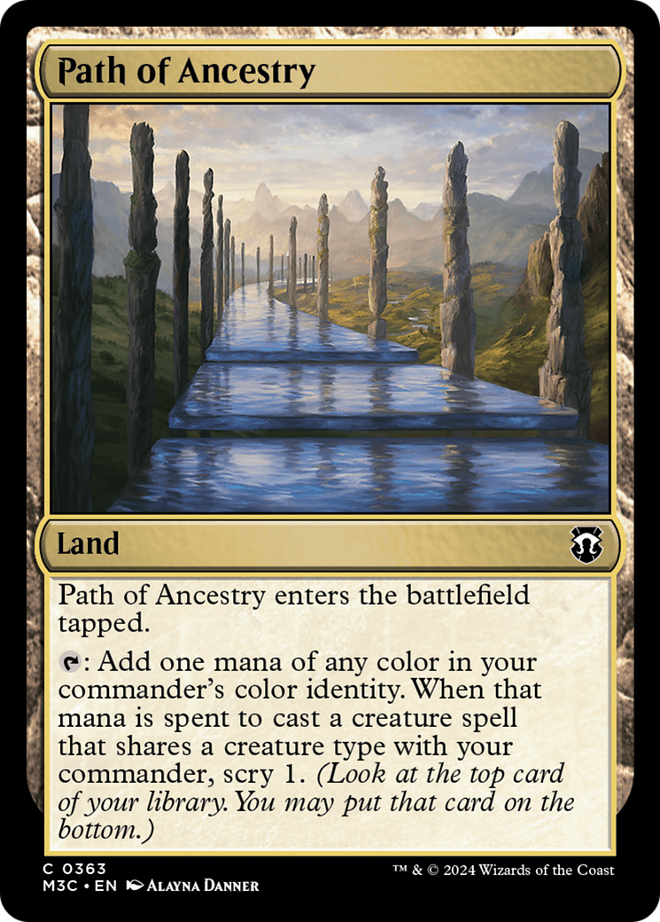 Path of Ancestry (Ripple Foil) [Modern Horizons 3 Commander] | Cracking-Singles
