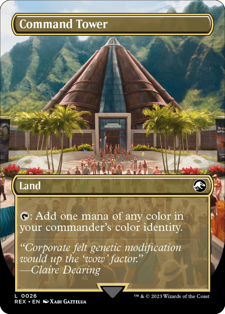 Command Tower // Command Tower (Borderless) [Jurassic World Collection] | Cracking-Singles
