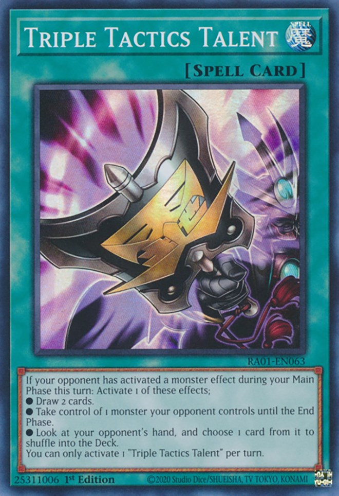 Triple Tactics Talent [RA01-EN063] Super Rare | Cracking-Singles