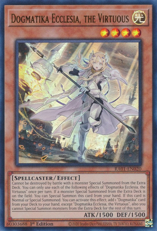 Dogmatika Ecclesia, the Virtuous [RA01-EN020] Ultra Rare | Cracking-Singles