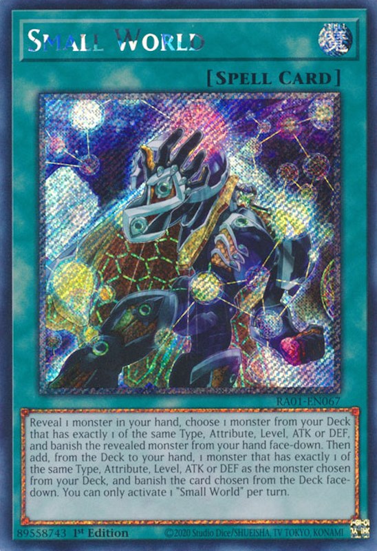 Small World [RA01-EN067] Platinum Secret Rare | Cracking-Singles