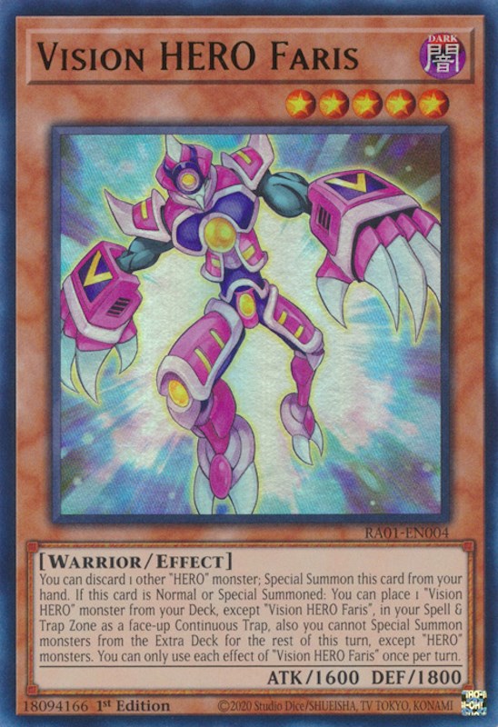 Vision HERO Faris [RA01-EN004] Ultra Rare | Cracking-Singles