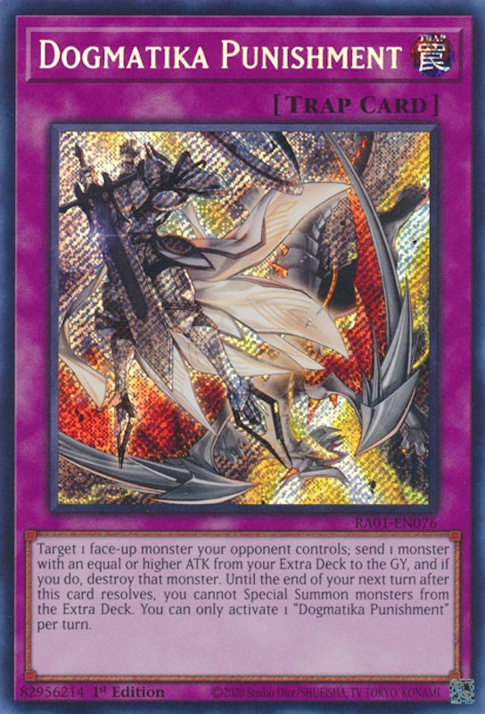 Dogmatika Punishment [RA01-EN076] Secret Rare | Cracking-Singles