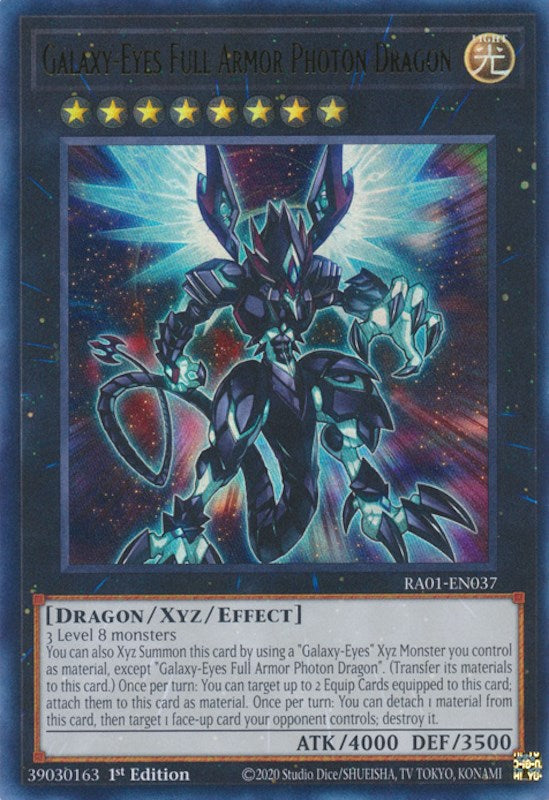 Galaxy-Eyes Full Armor Photon Dragon [RA01-EN037] Ultra Rare | Cracking-Singles