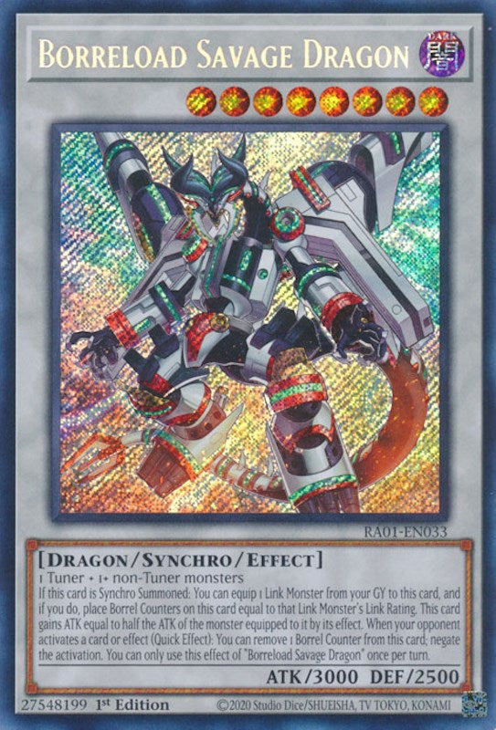 Borreload Savage Dragon [RA01-EN033] Secret Rare | Cracking-Singles