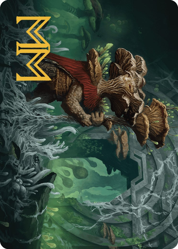 Tendril of the Mycotyrant Art Card (Gold-Stamped Signature) [The Lost Caverns of Ixalan Art Series] | Cracking-Singles
