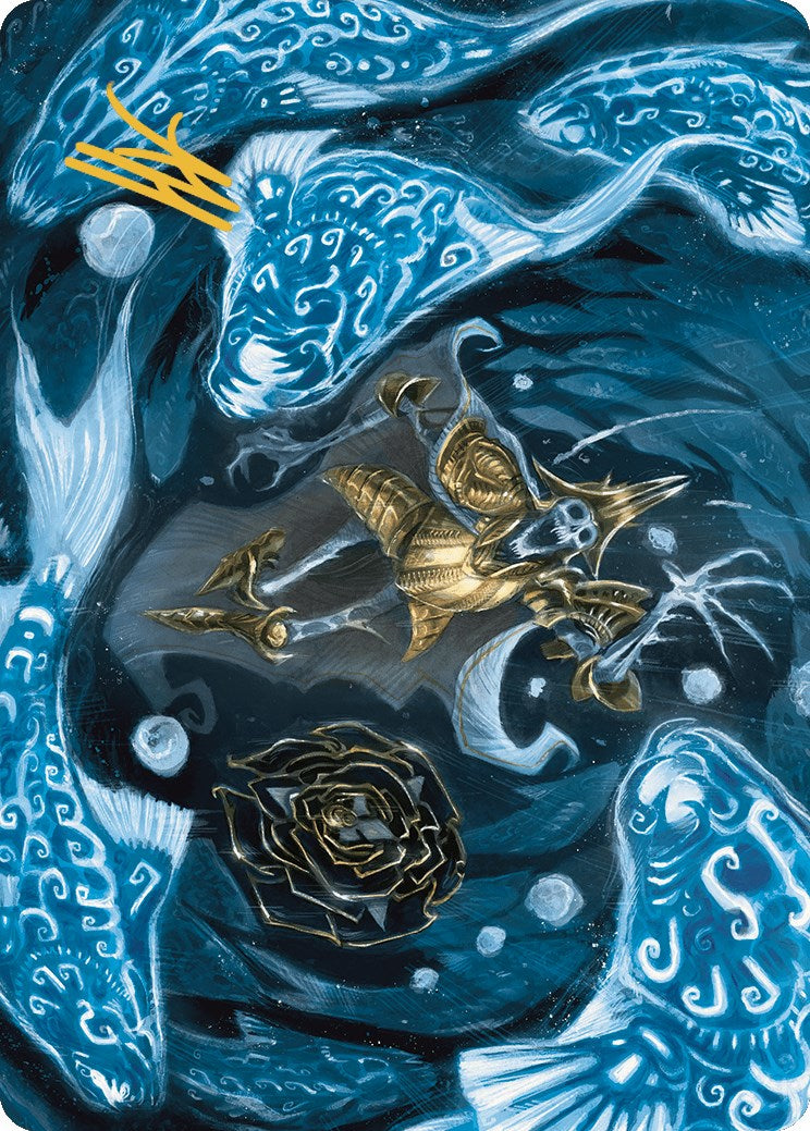 Eaten by Piranhas Art Card (Gold-Stamped Signature) [The Lost Caverns of Ixalan Art Series] | Cracking-Singles