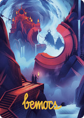 Mountain Art Card (Gold-Stamped Signature) [The Lost Caverns of Ixalan Art Series] | Cracking-Singles