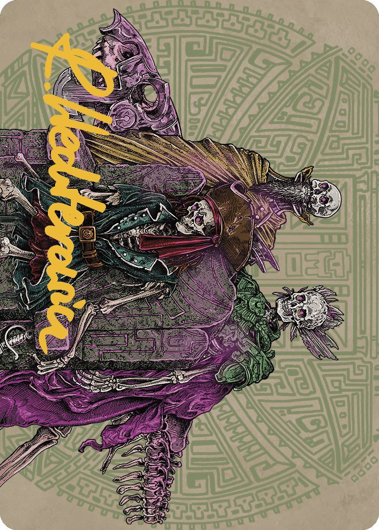 Throne of the Grim Captain Art Card (Gold-Stamped Signature) [The Lost Caverns of Ixalan Art Series] | Cracking-Singles