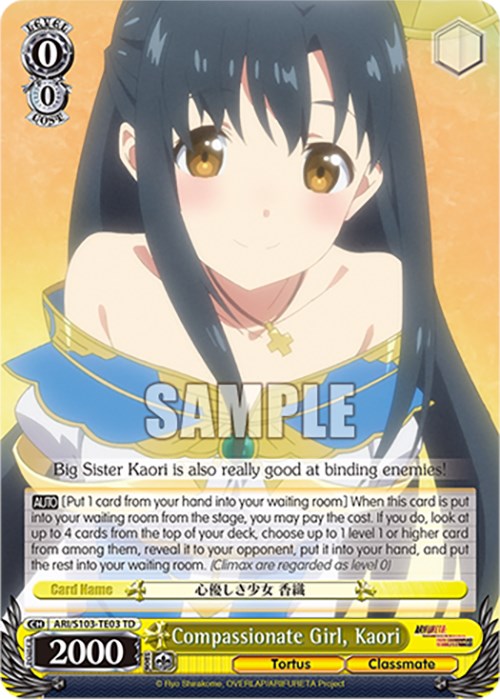 Compassionate Girl, Kaori (ARI/S103-TE03 TD) [Arifureta: From Commonplace to World's Strongest] | Cracking-Singles