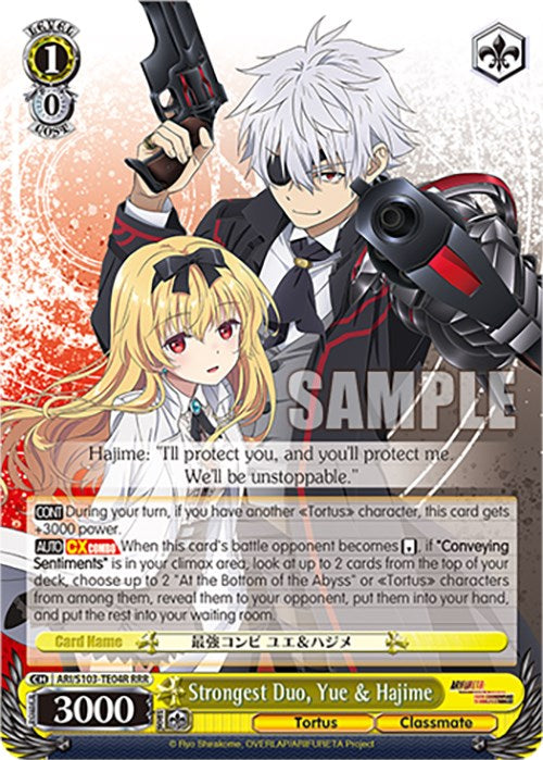Strongest Duo, Yue & Hajime (ARI/S103-TE04R RRR) [Arifureta: From Commonplace to World's Strongest] | Cracking-Singles