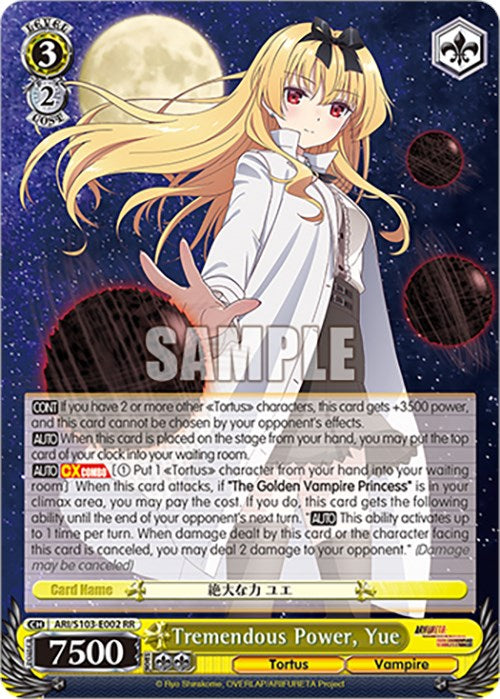 Tremendous Power, Yue (ARI/S103-E002 RR) [Arifureta: From Commonplace to World's Strongest] | Cracking-Singles